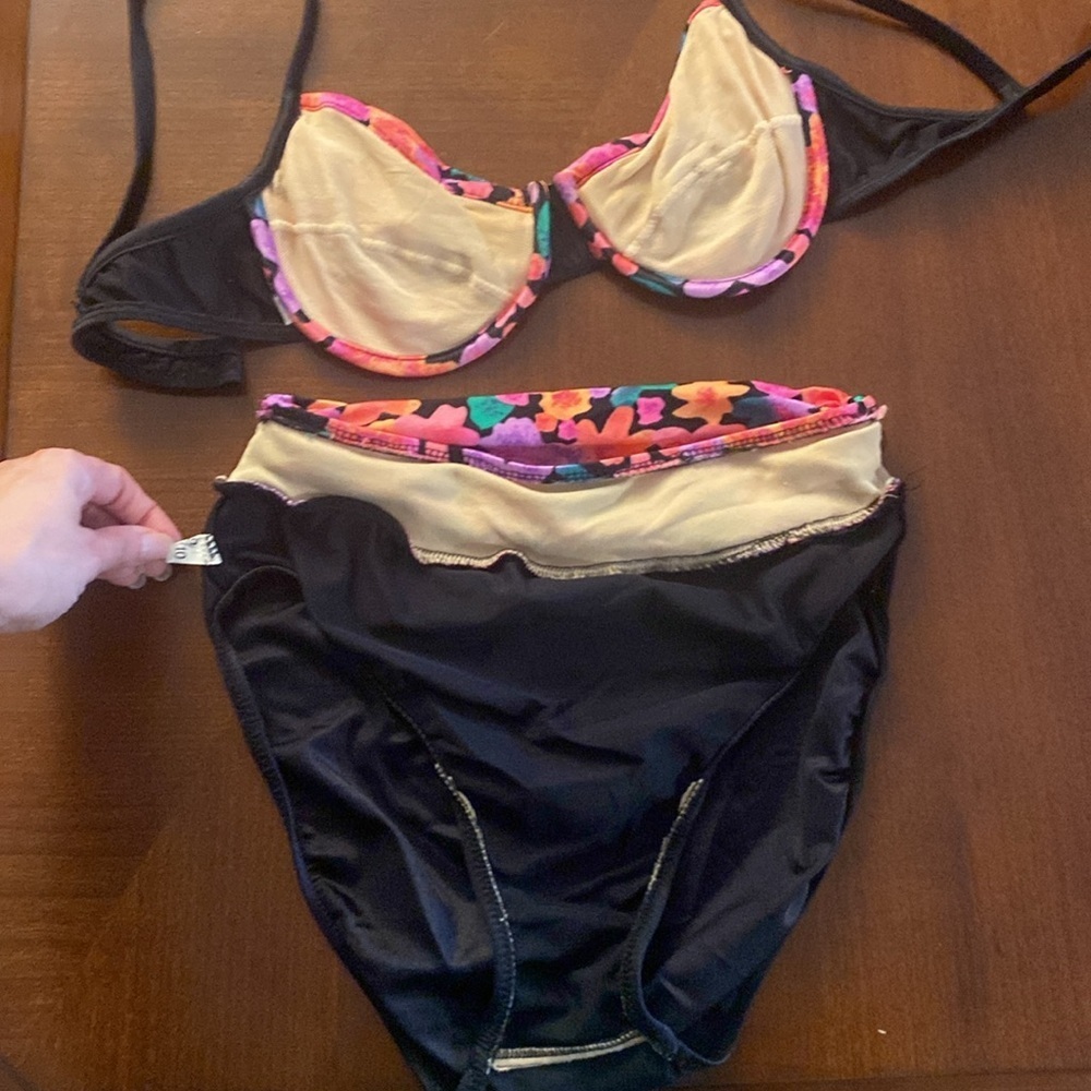 90s hi waisted bikini swimsuit size 9/10 - Picture 4 of 5